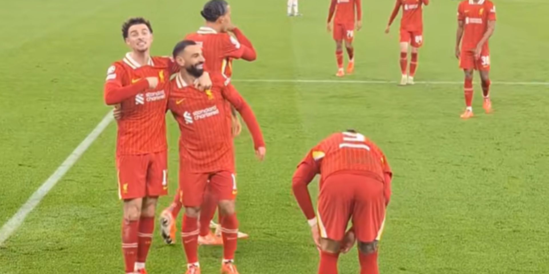 Curtis Jones makes Eden Hazard and Mo Salah point to Liverpool fans
