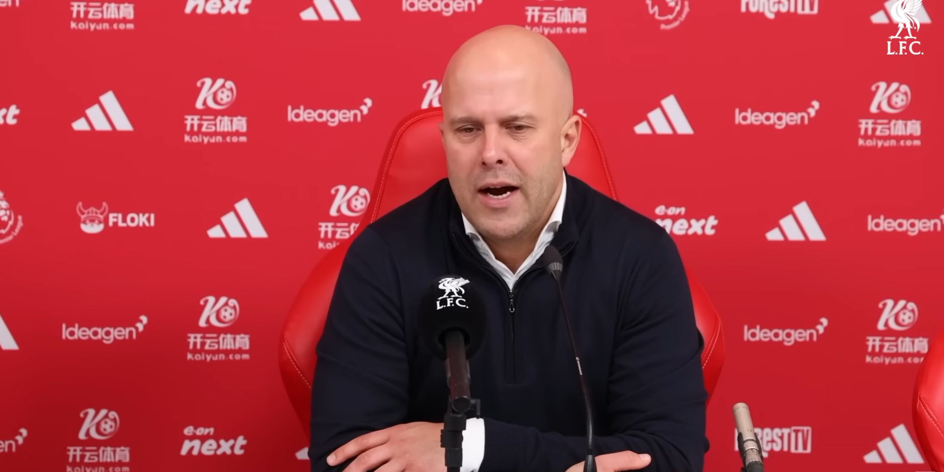 Arne Slot on Jota and Tsimikas sub