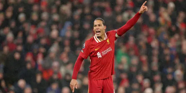 Virgil van Dijk captains Liverpool against Man Utd