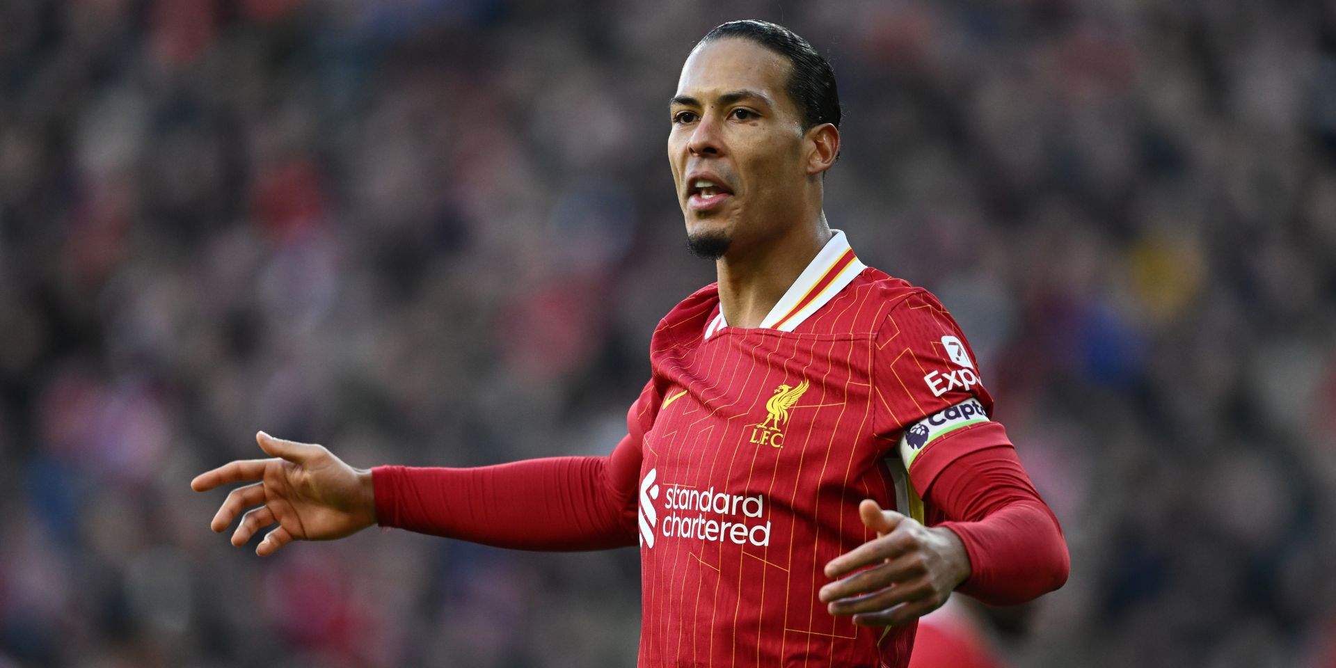 Virgil van Dijk in action for Liverpool