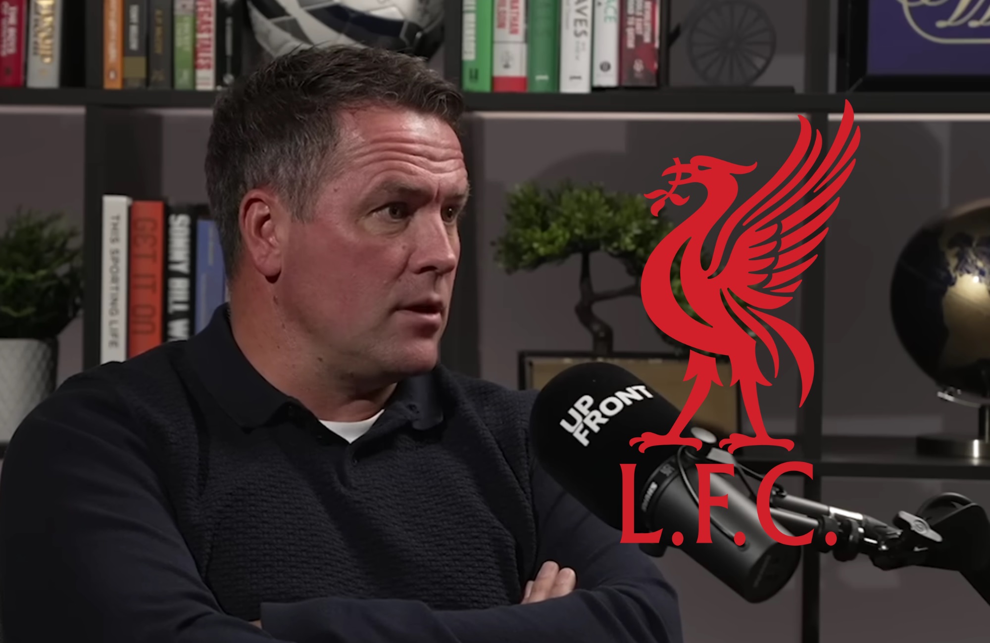 Former Liverpool striker Michael Owen speaking on a podcast.