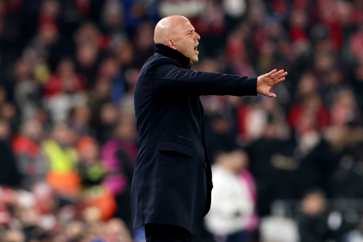 Arne Slot saw two of his Liverpool players booked in stoppage time against Lille
