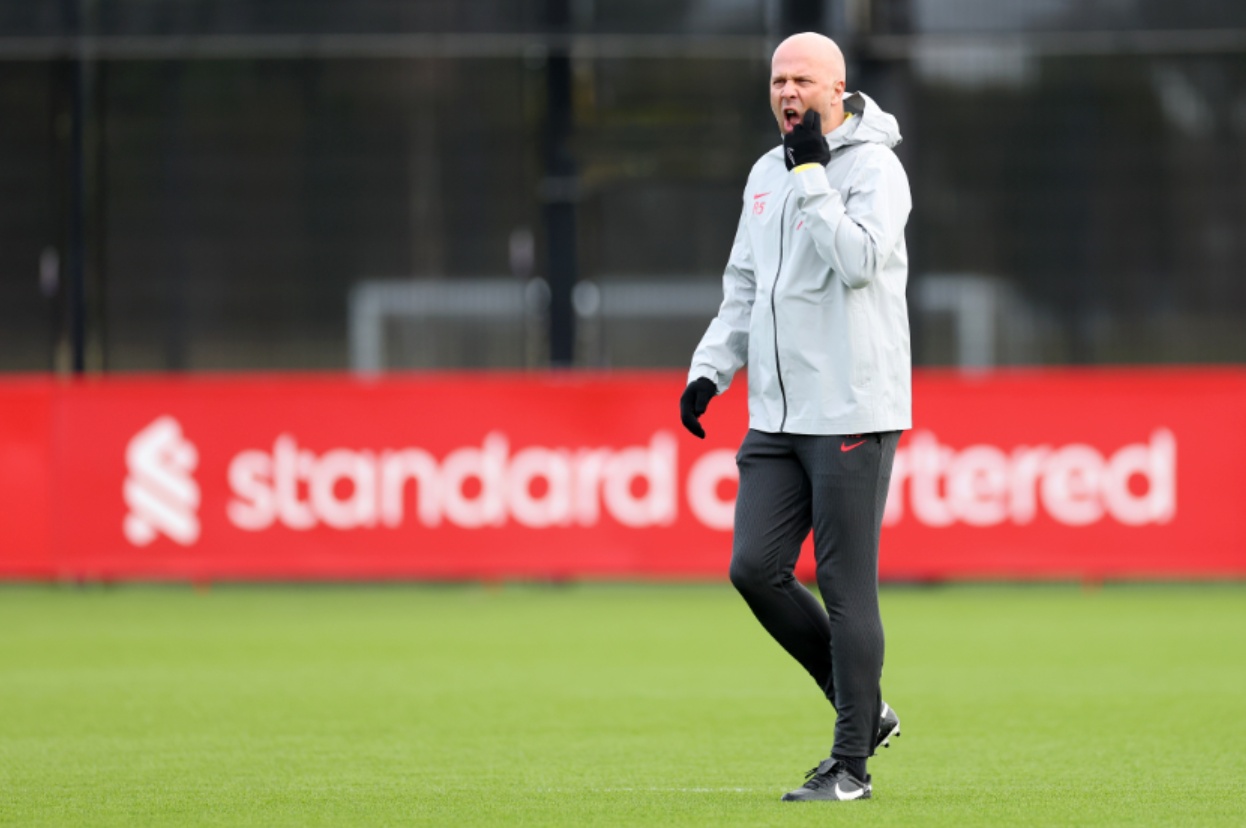 Arne Slot called up numerous Liverpool academy players to first-team training on Tuesday