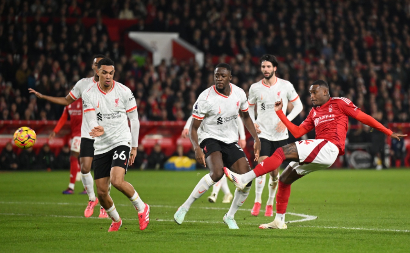 Nottingham Forest held Liverpool to a 1-1 draw on Tuesday night
