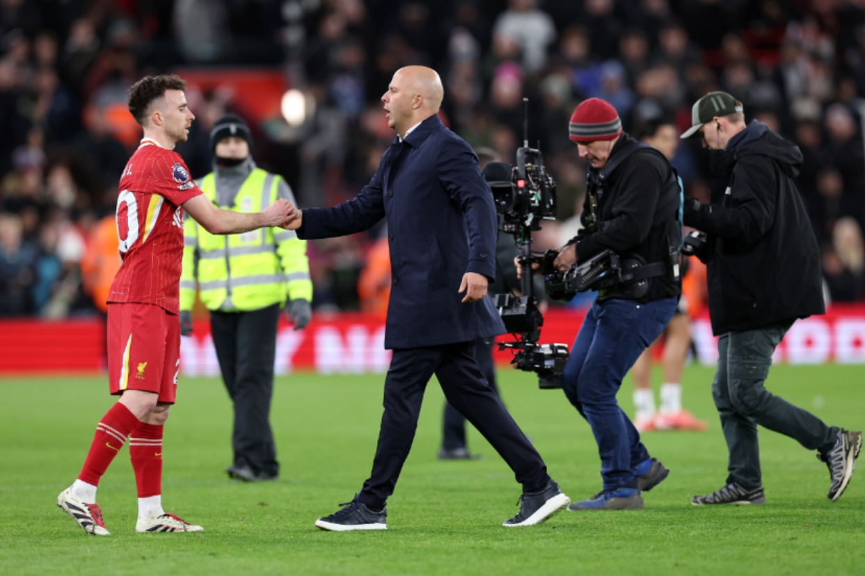 Arne Slot is hoping to have Diogo Jota back from injury in time for Liverpool's game against Ipswich on Saturday