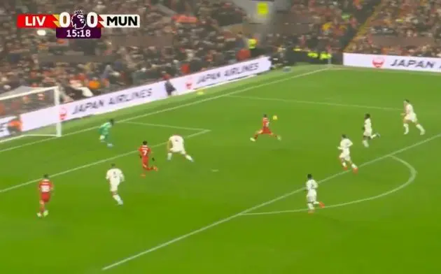 Mo Salah produced a brilliant pass to pick out Mac Allister