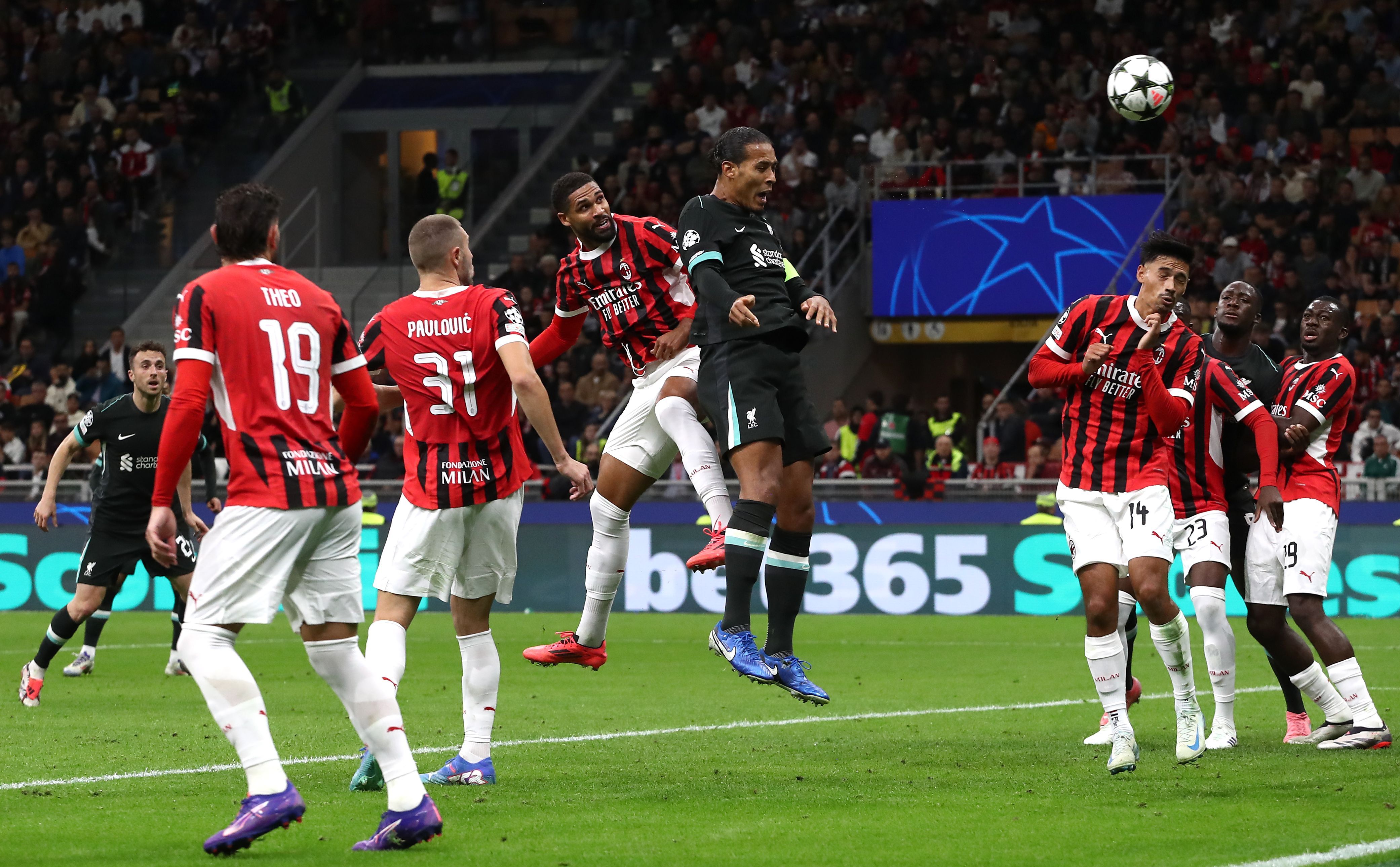 Liverpool could plausibly meet AC Milan in the Champions League again in the round of 16