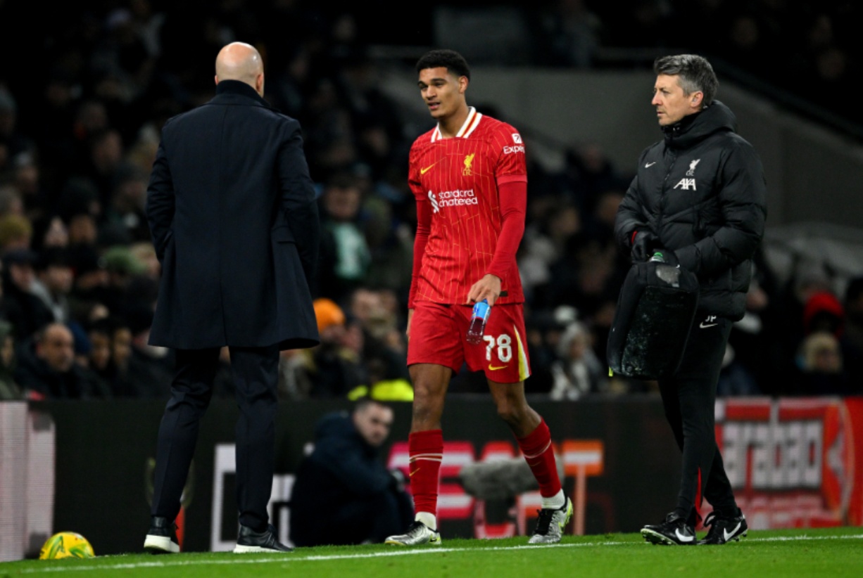 Jarell Quansah was substituted against Tottenham due to illness