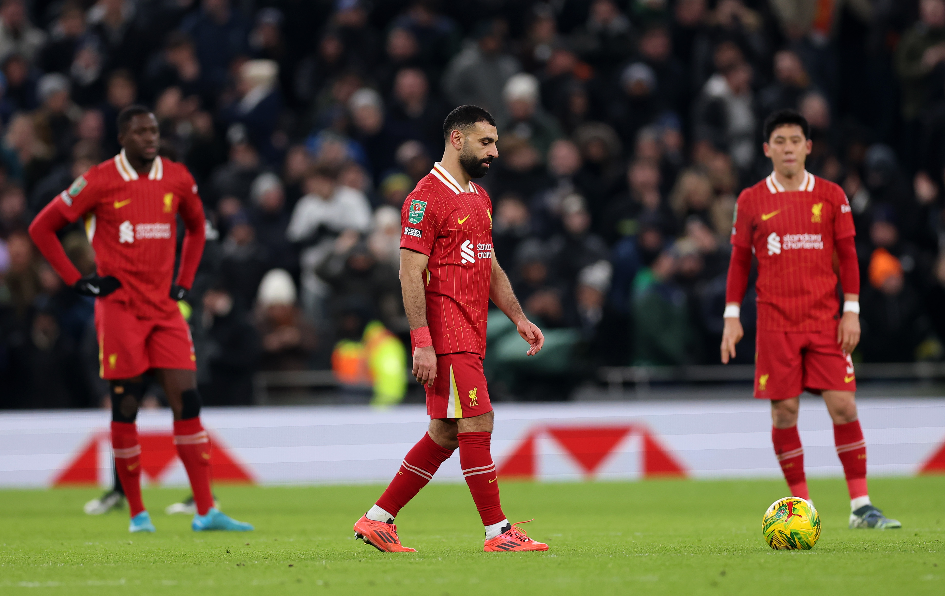 Mo Salah failed to register a goal contribution in a Premier League game for the first time in three months