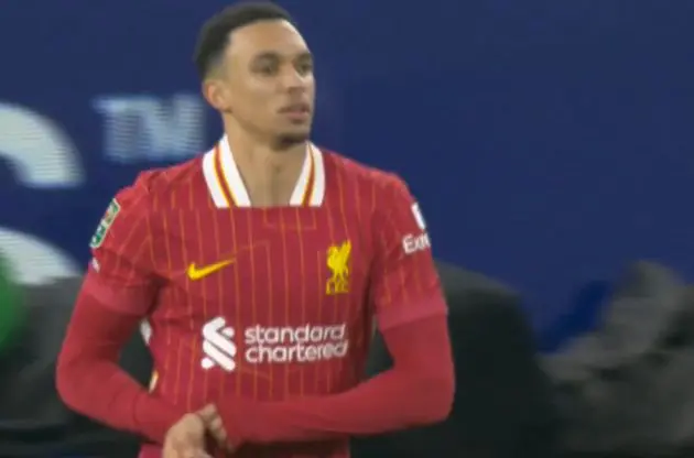 Liverpool fans chanted in support of Trent when he came on against Tottenham