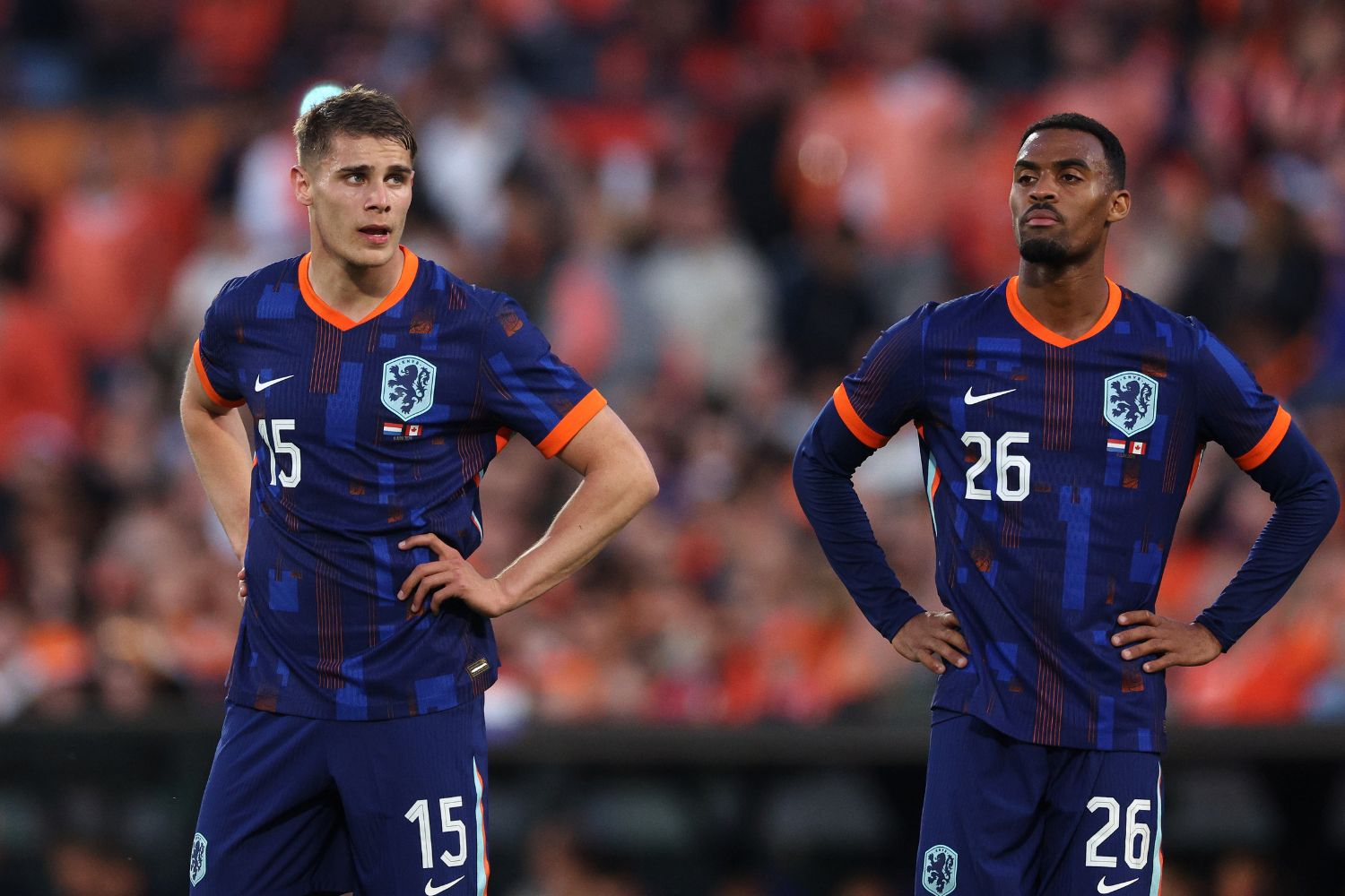 Micky van de Ven plays alongside Ryan Gravenberch for the Netherlands