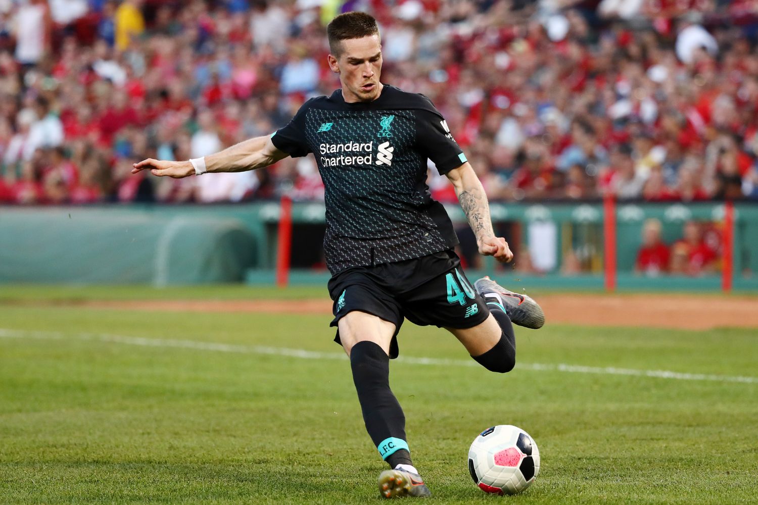 Ryan Kent in action for Liverpool in 2019