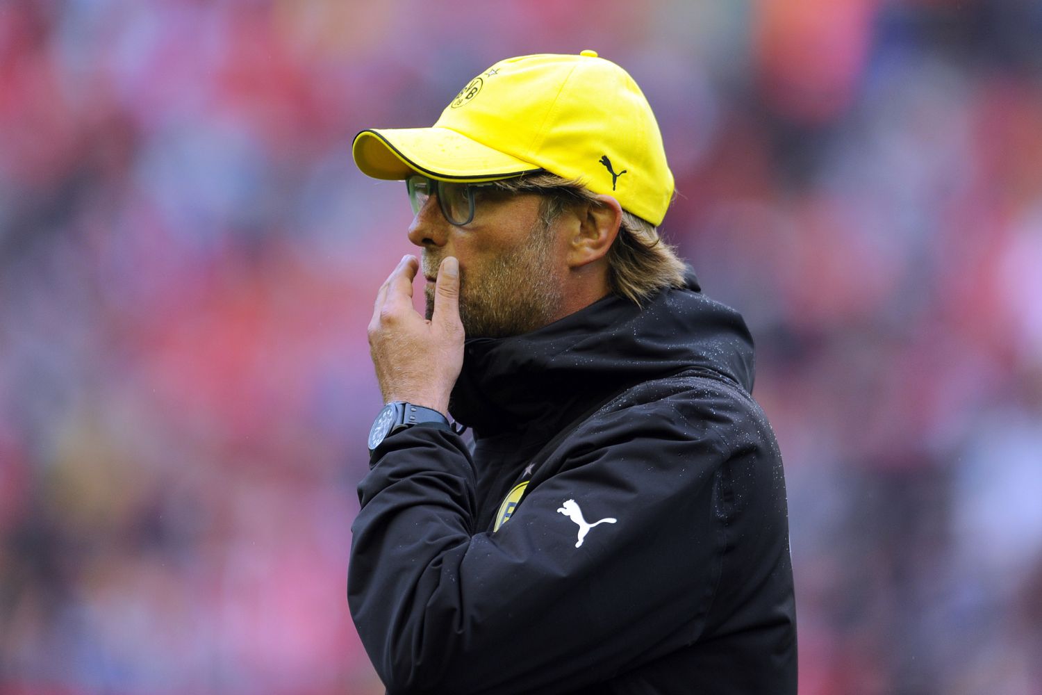 Jurgen Klopp coaches against Liverpool at Anfield