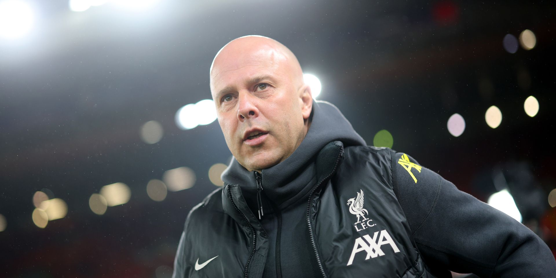Arne Slot enters Anfield ahead of facing Lille