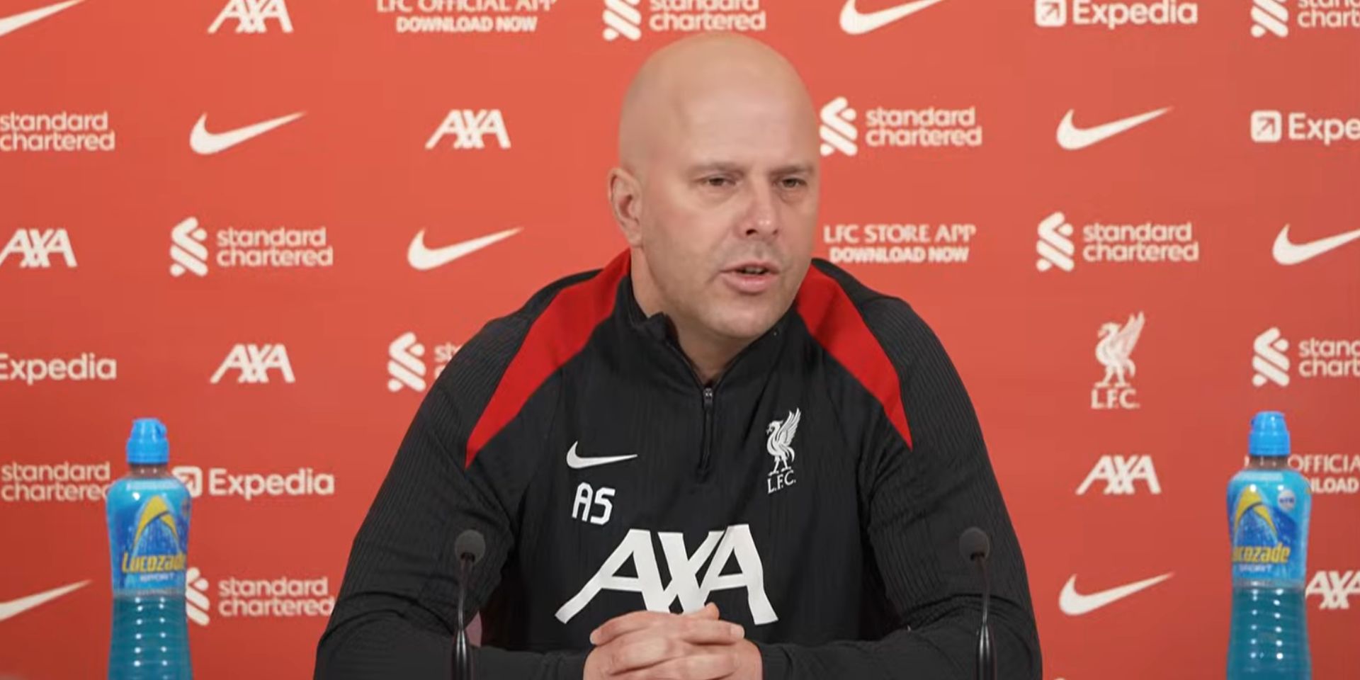 Arne Slot on mentality needed to be a Liverpool player