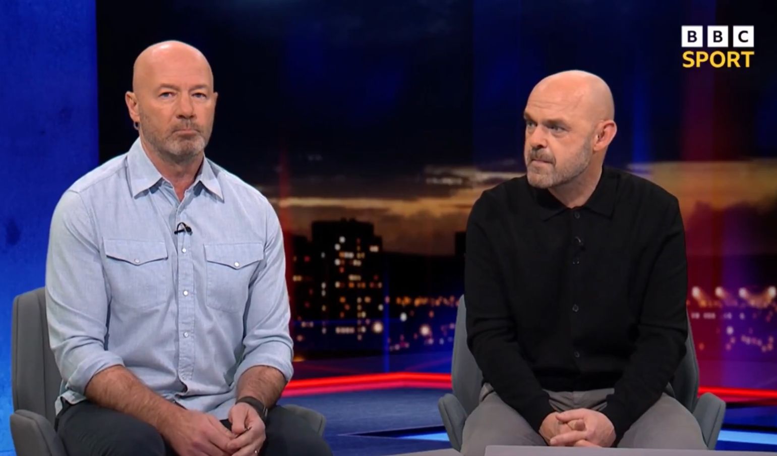 Alan Shearer and Danny Murphy speak on Match of the Day.