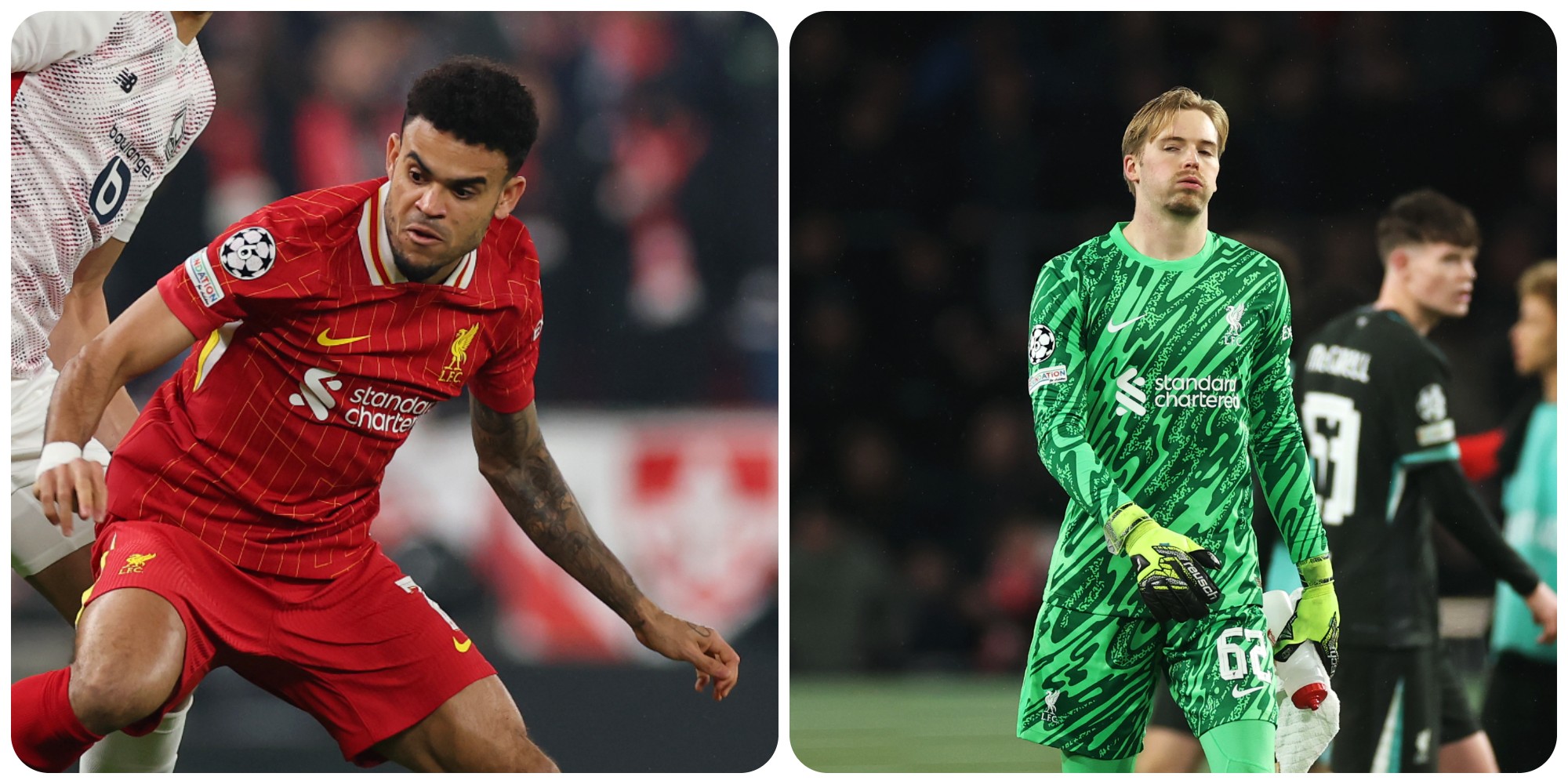 Chelsea are reportedly considering moves for Liverpool duo Luis Diaz and Caoimhin Kelleher