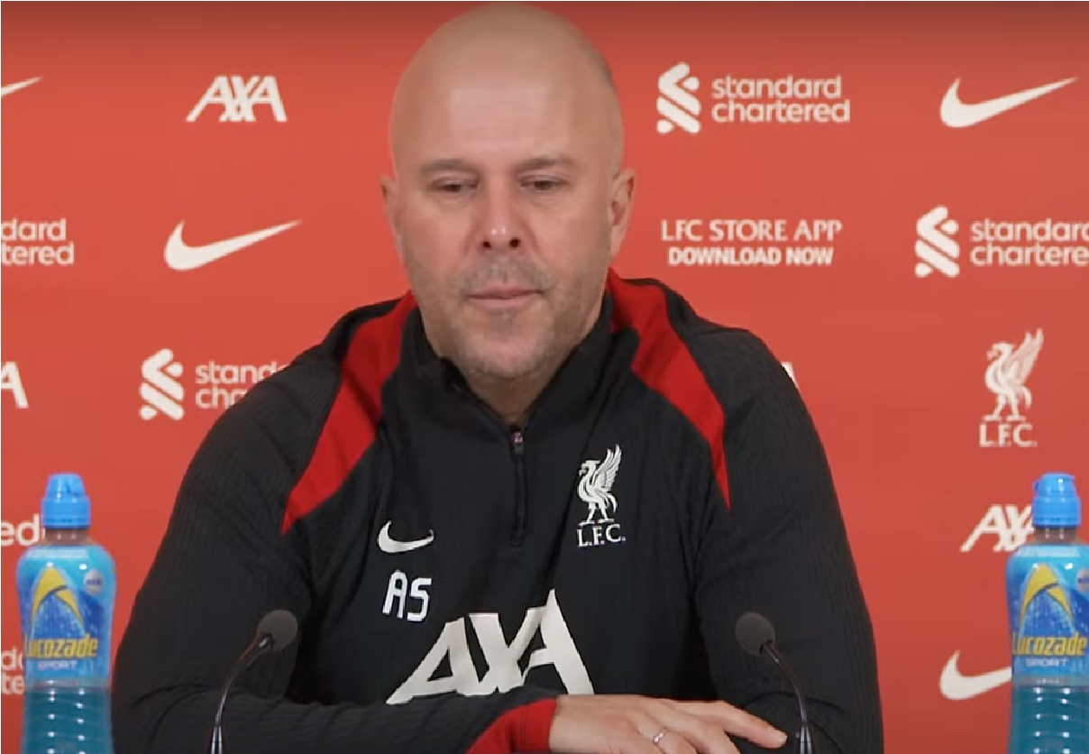 Arne Slot has yet to decide which of his goalkeepers will play against Tottenham