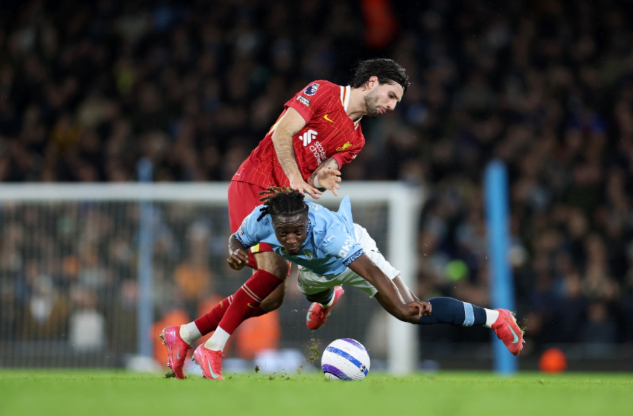 Jeremy Doku claimed that Liverpool 'weren't much better than' Man City in their 2-0 win at the Etihad
