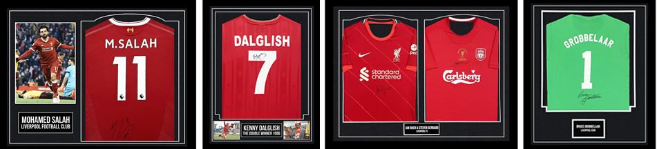 Signed Liverpool FC shirts are much sought-after items of memorabilia