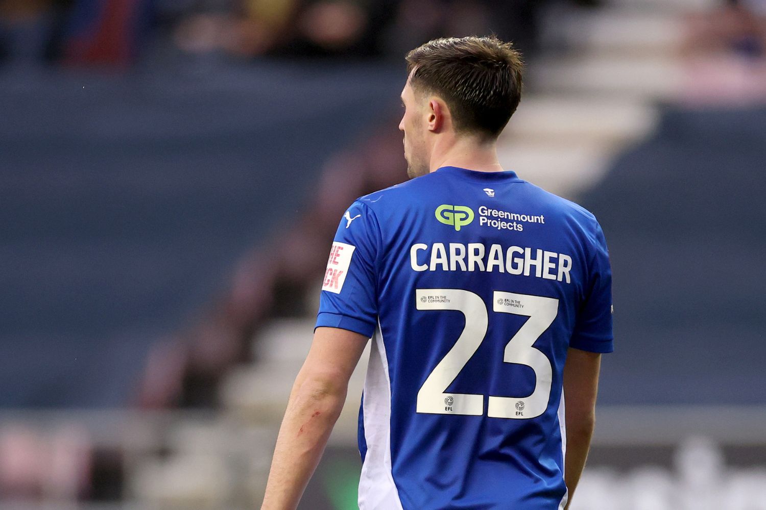 James Carragher in action for Wigan