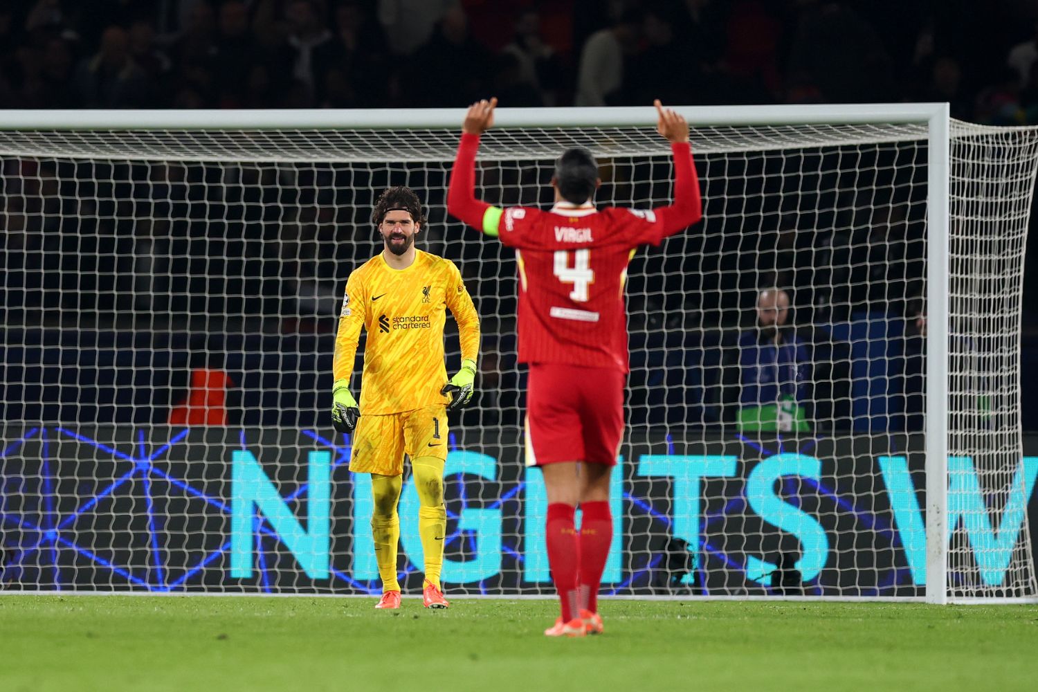 Virgil van Dijk against PSG