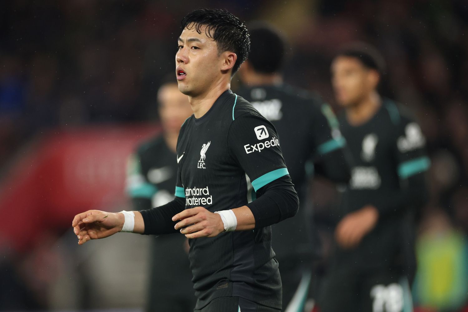Wataru Endo playing against Southampton