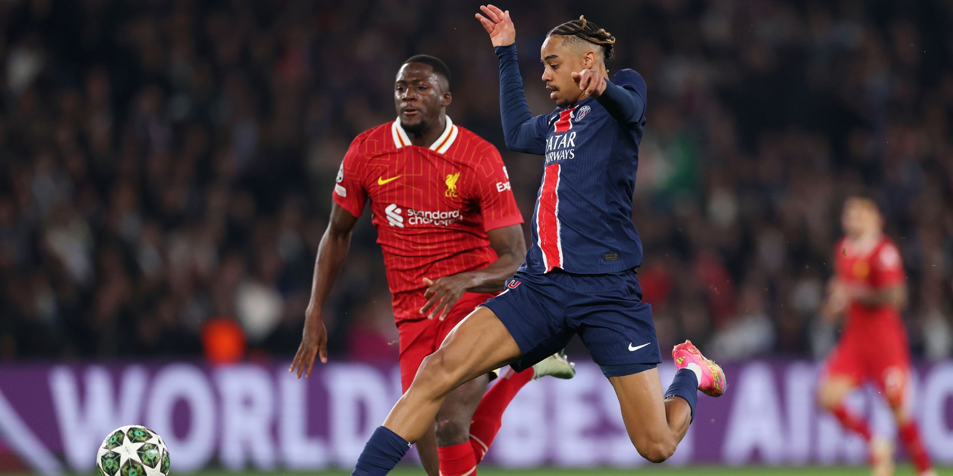 Ibou Konate against PSG