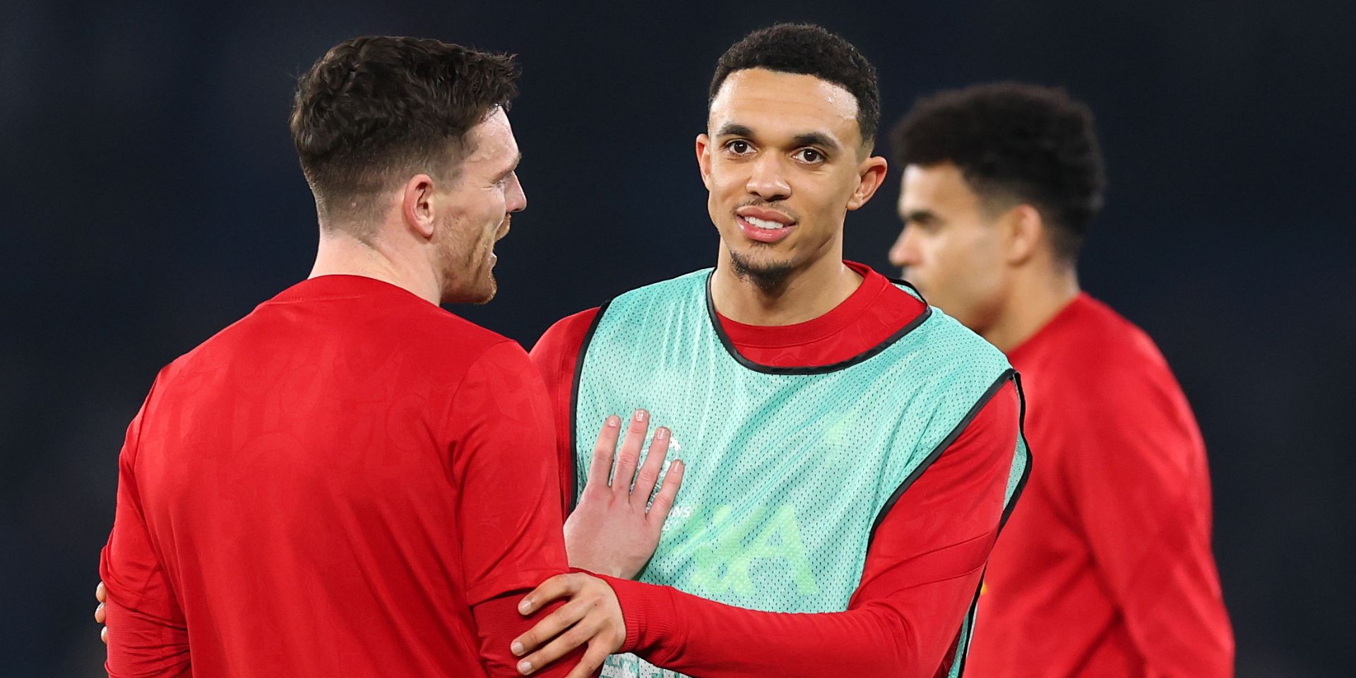 Trent Alexander-Arnold before playing PSG