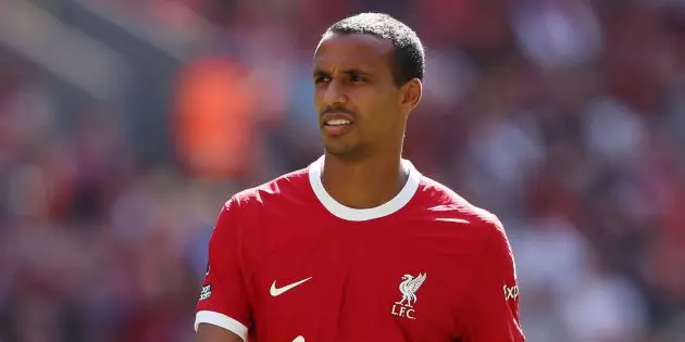 Joel Matip in action for Liverpool