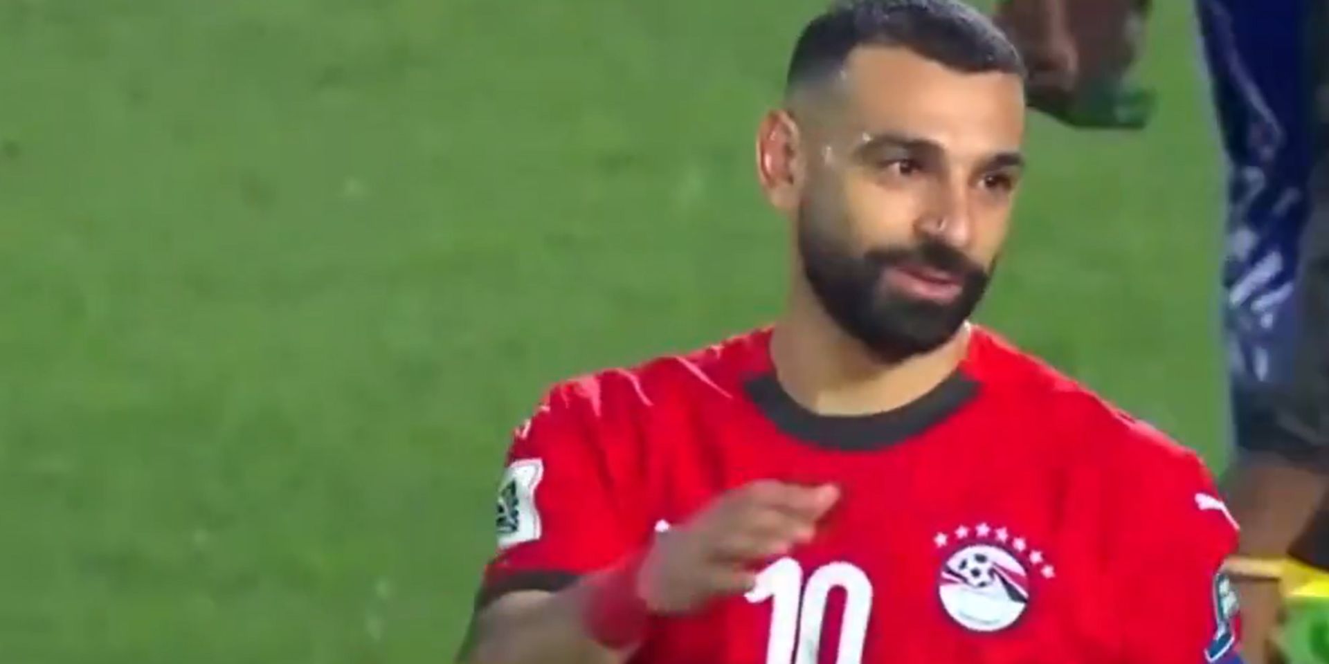 Mo Salah mobbed at full time for Egypt