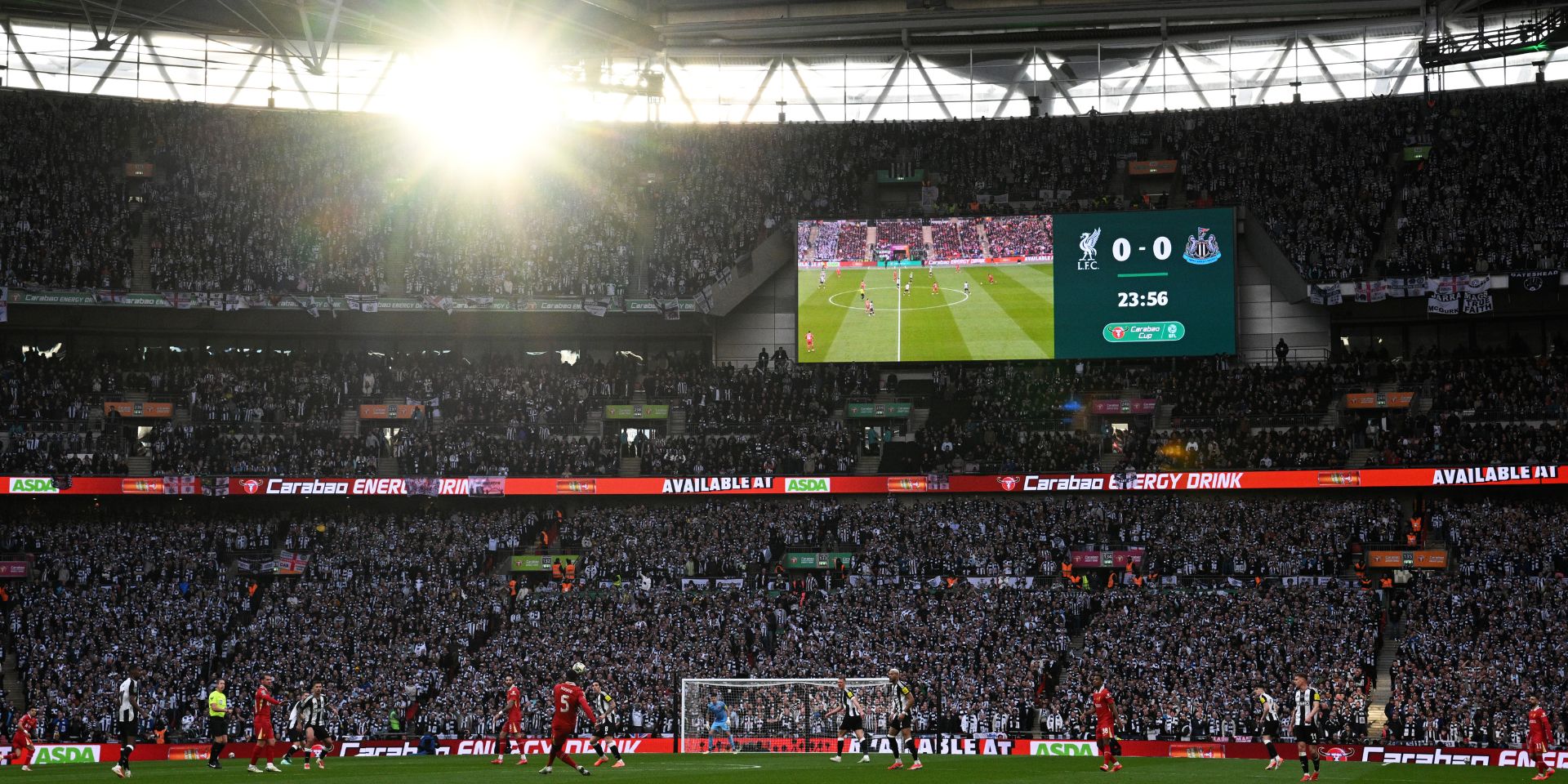 Liverpool against Newcastle at Wembley