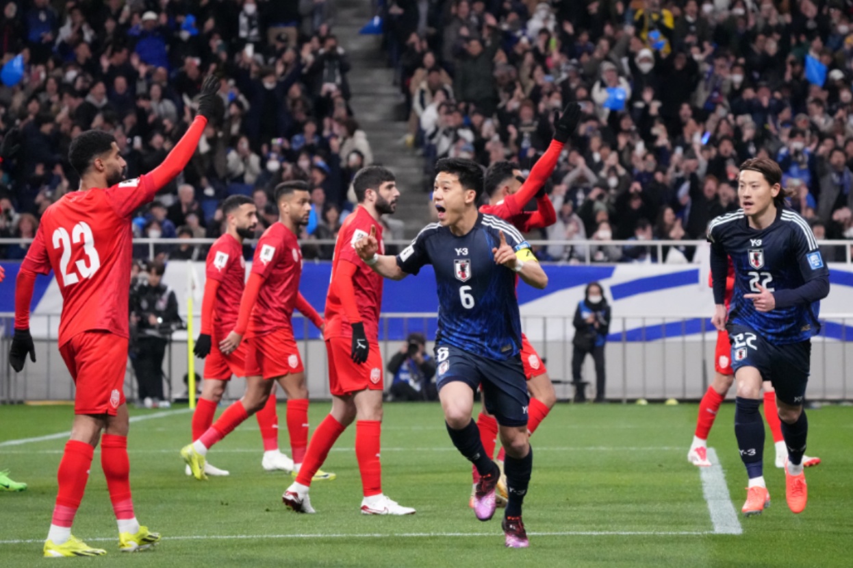 Wataru Endo's Japan clinched World Cup qualification with a 2-0 win over Bahrain