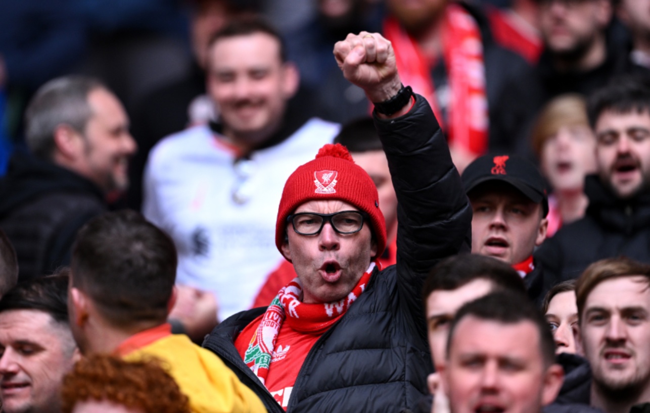 Liverpool fans endured a frustrating first half of the Carabao Cup final