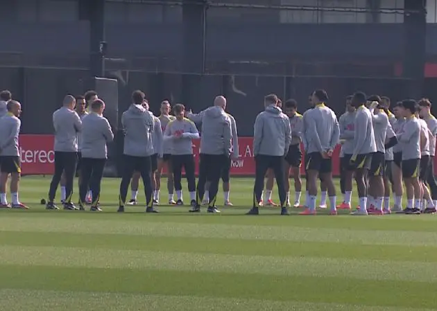 Cody Gakpo trained with Liverpool ahead of their Champions League clash against PSG
