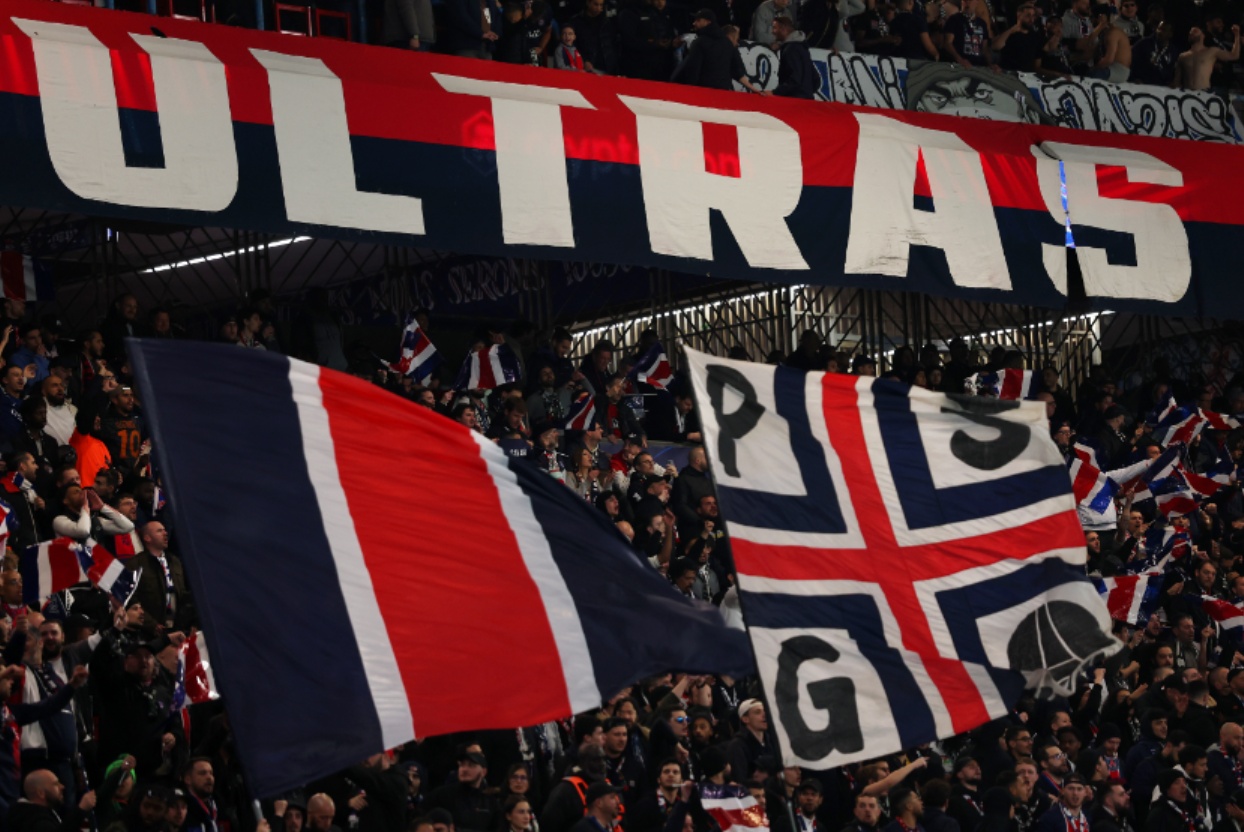 PSG fans are out in force around Liverpool for the Champions League clash at Anfield