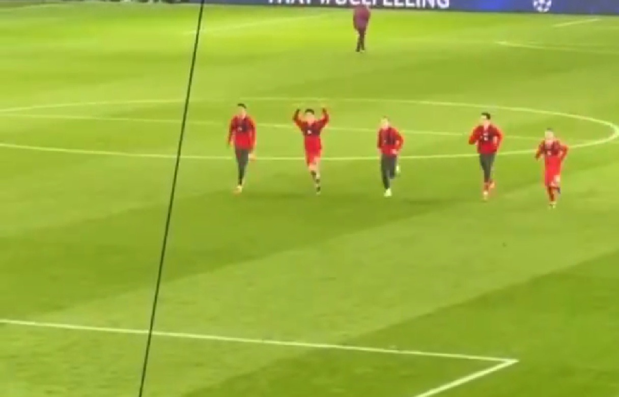 Wataru Endo soaks up the Liverpool fans' appreciation after the win over PSG
