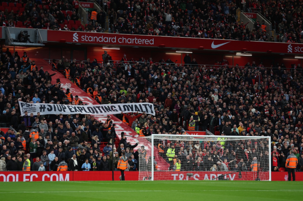Football fans have been voicing the message of 'Stop Exploiting Loyalty' throughout the 2024/25 season