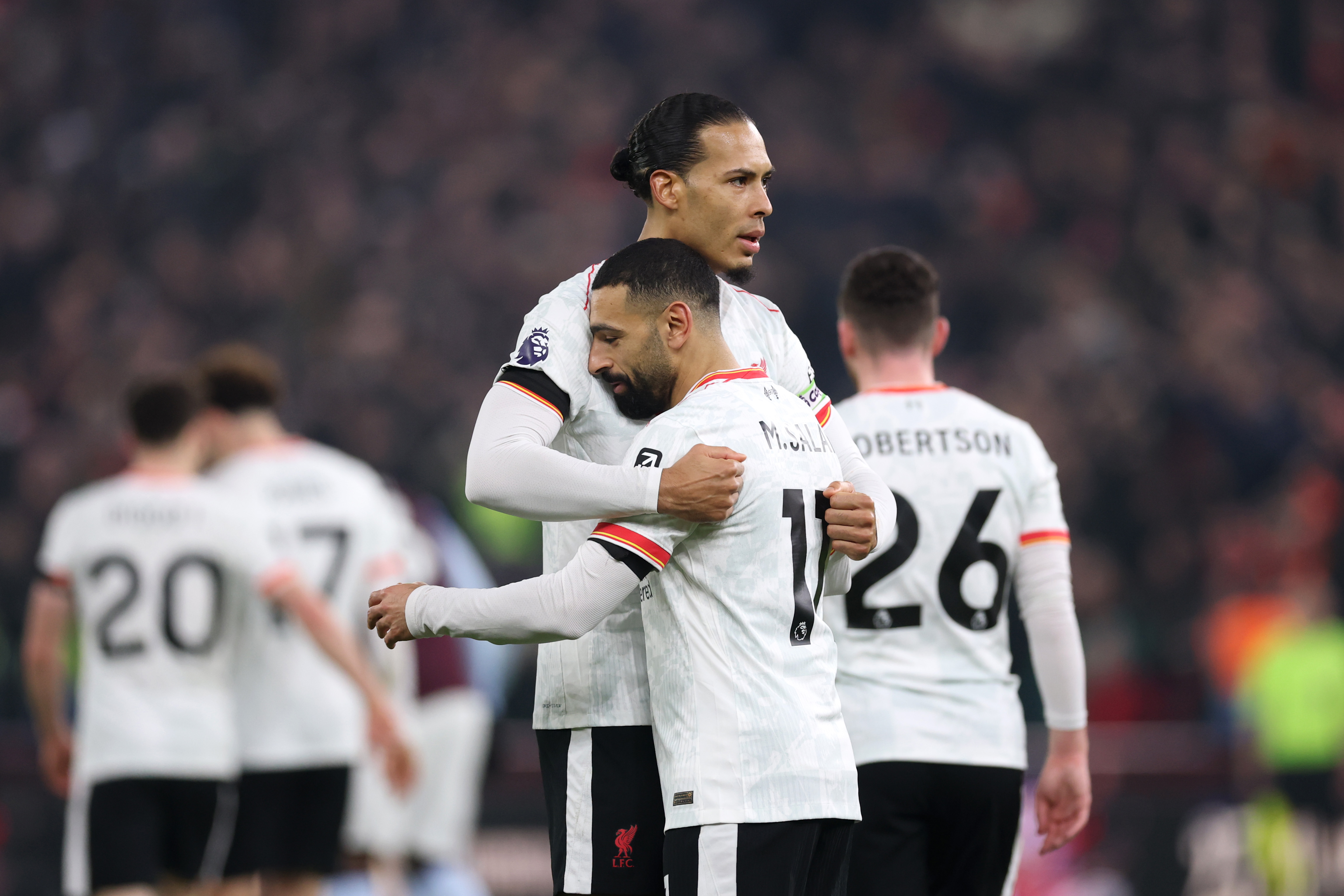 Virgil van Dijk and Mo Salah have just over three months remaining on their contracts at Liverpool