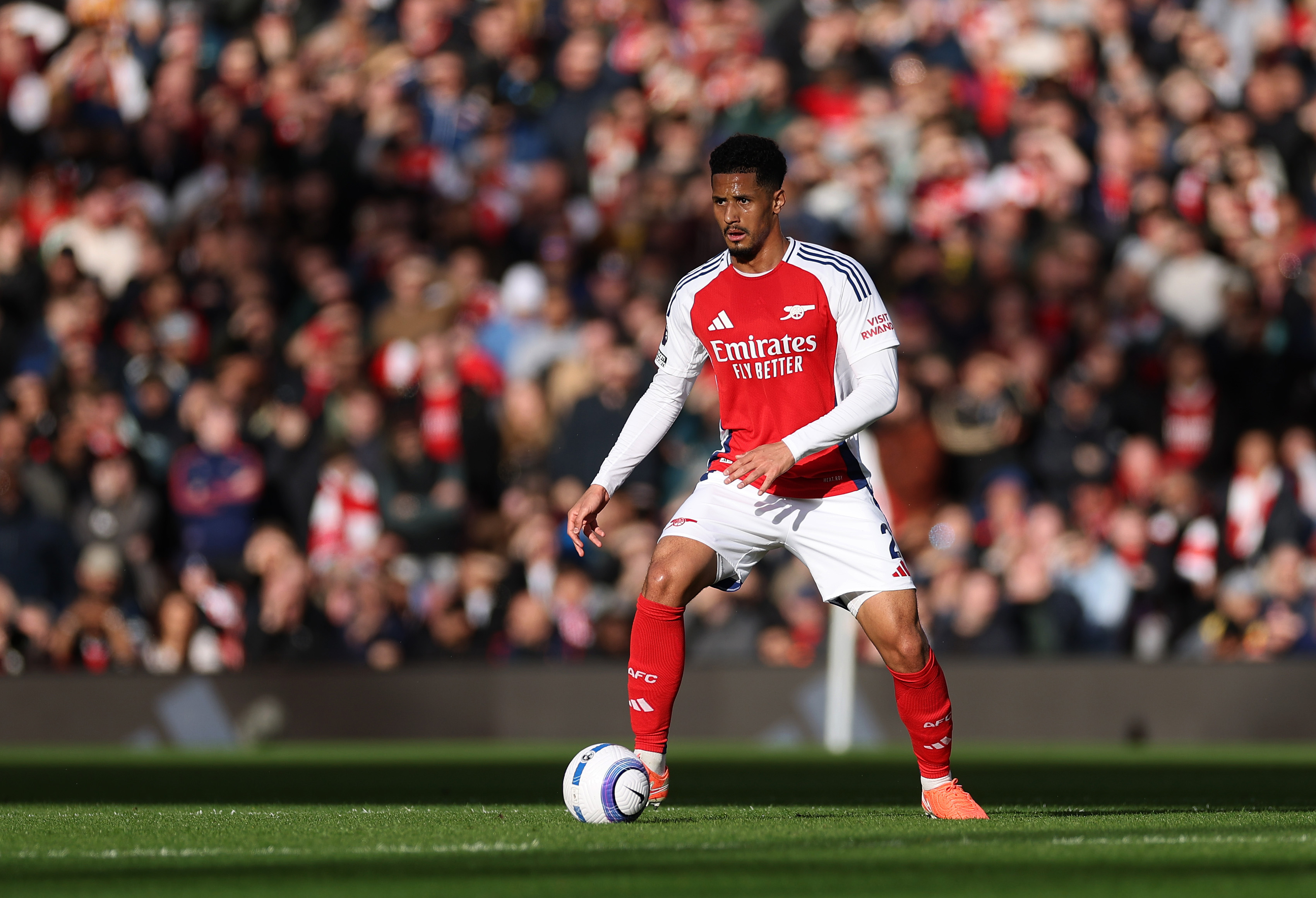 William Saliba has conceded that Liverpool have been superior to Arsenal this season