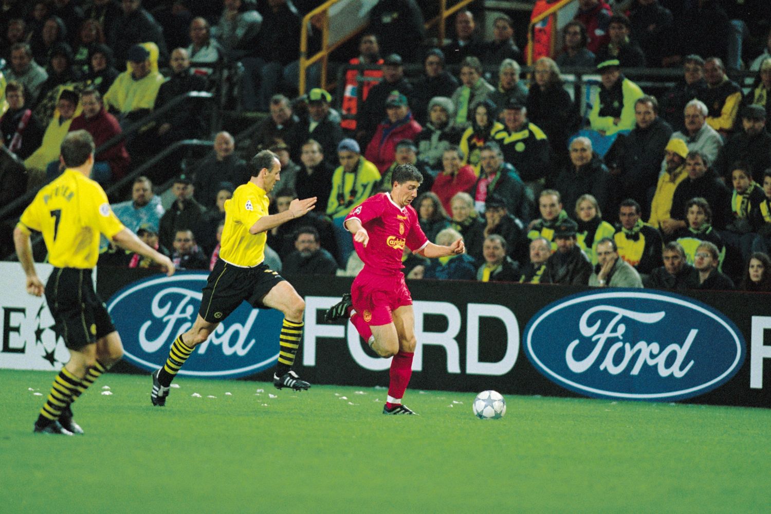 Gregory Vignal in action for Liverpool