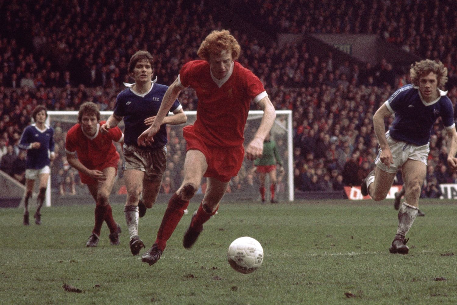 David Fairclough playing for Liverpool