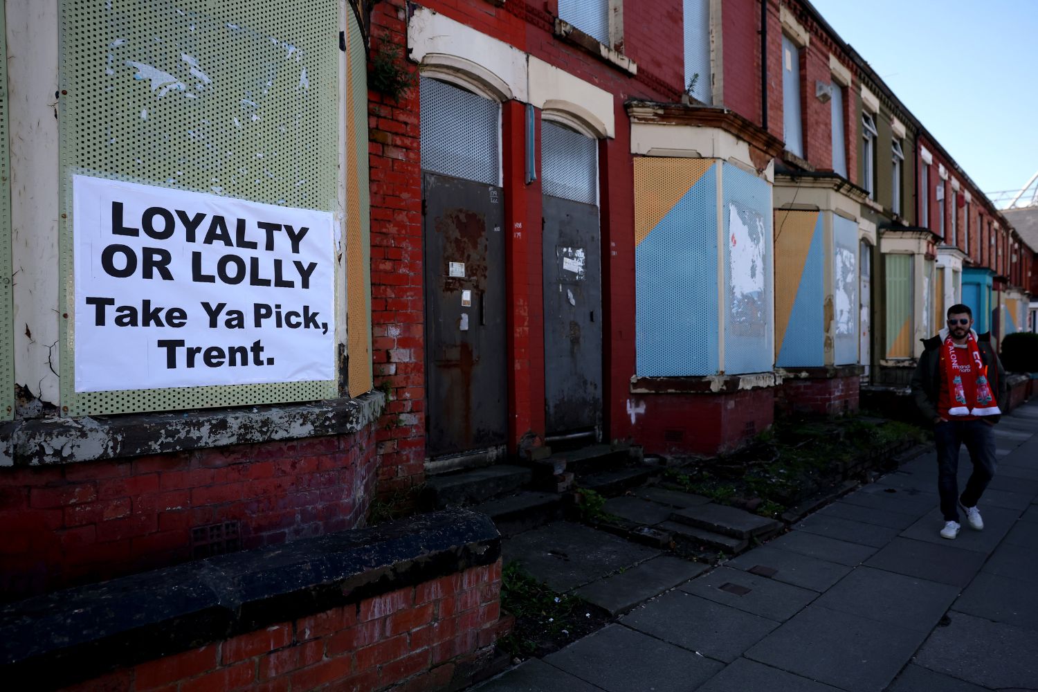 Messages left for Trent Alexander-Arnold around Anfield