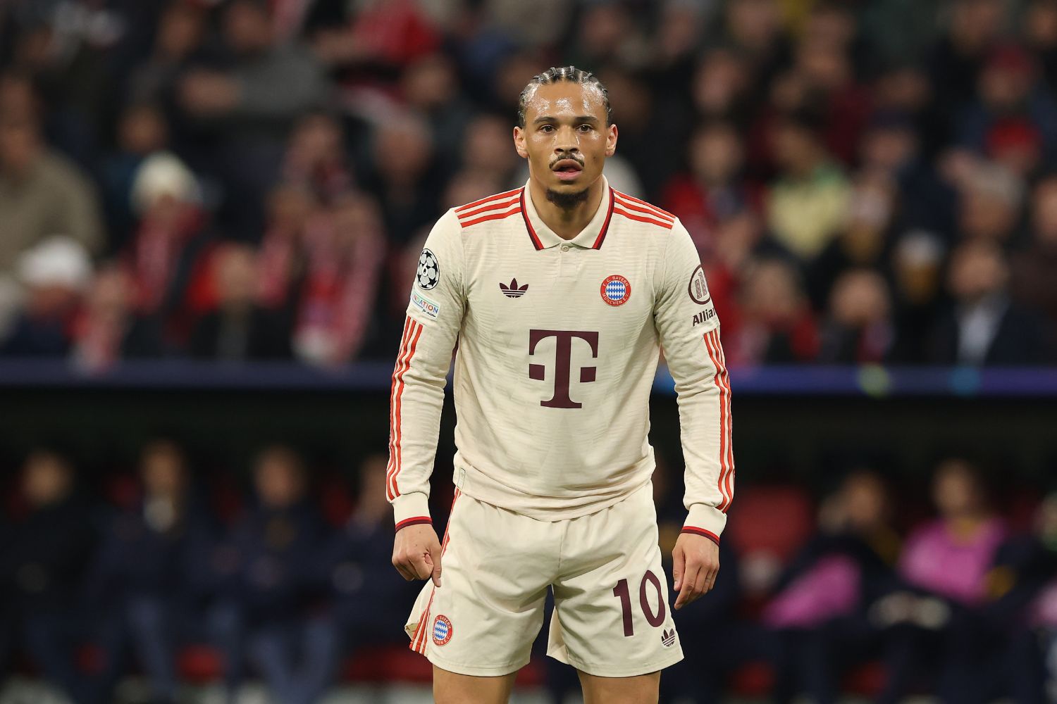 Leroy Sane in action for Bayern Munich