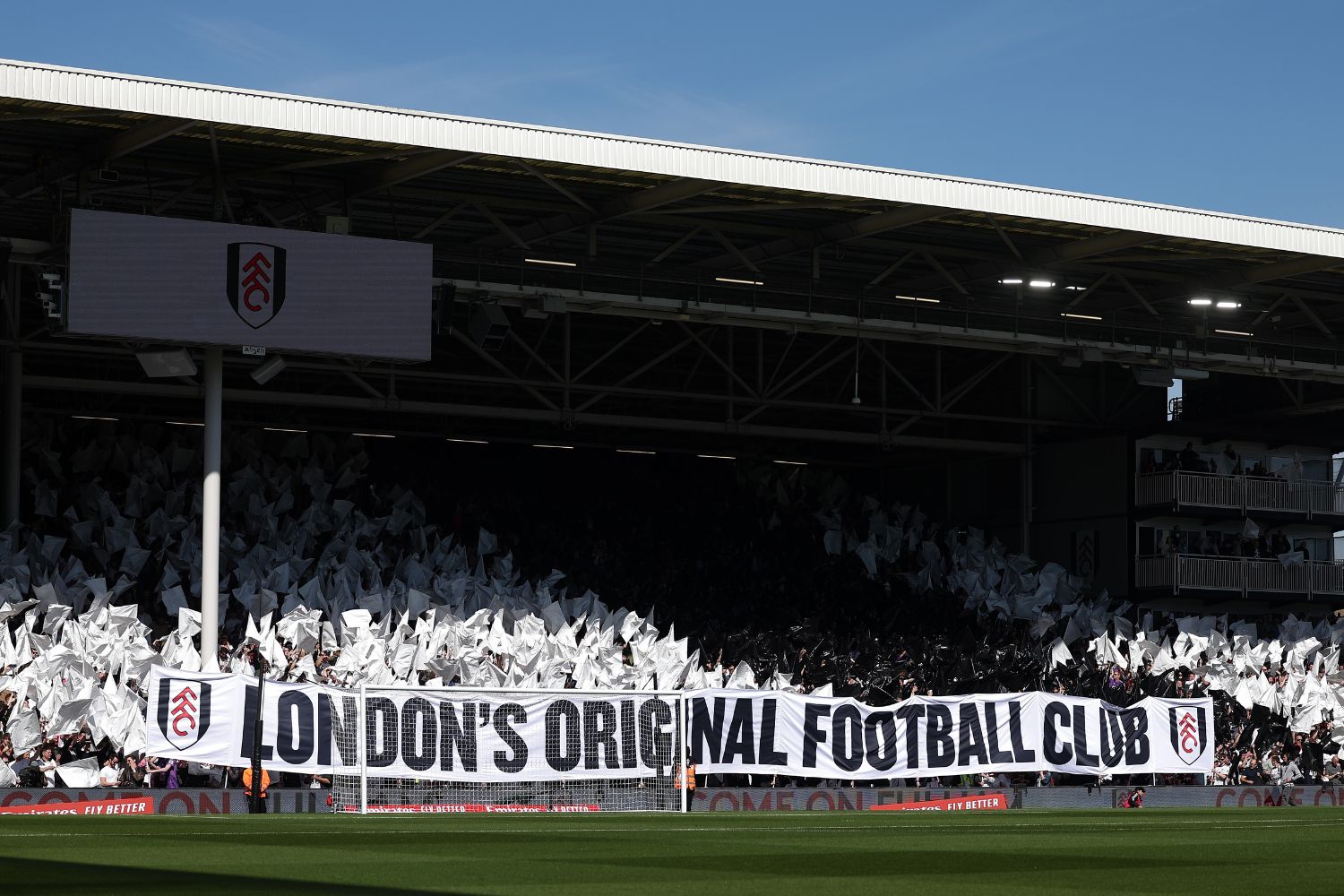 Fulham fans a Craven Cottage