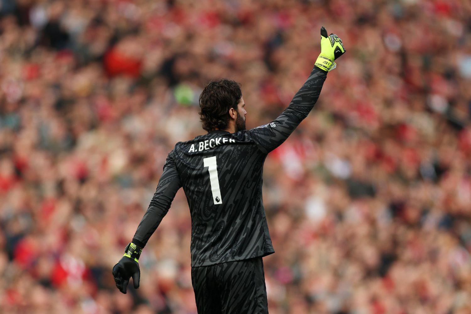 Alisson Becker in action for Liverpool