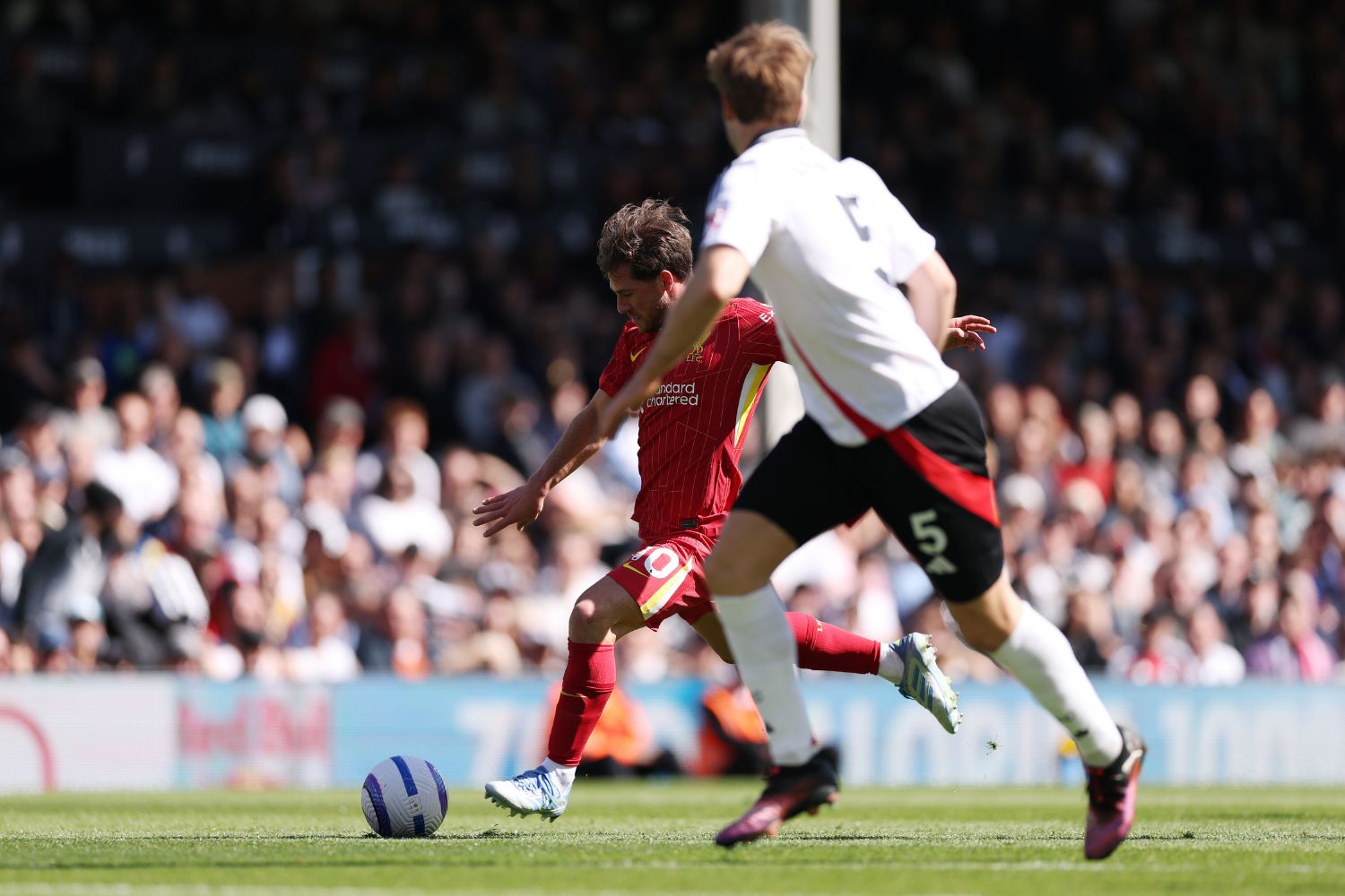 Alexis Mac Allister scores against Fulham