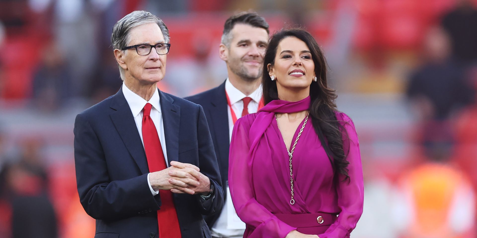 Linda Pizzuti Henry with John Henry at Anfield
