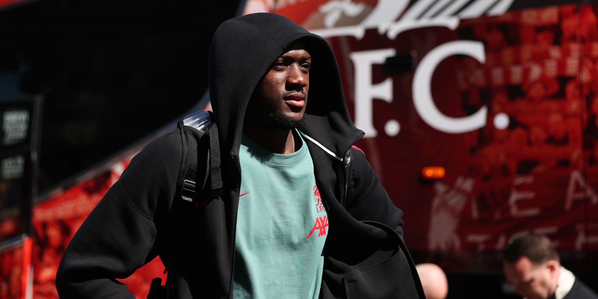 Ibou Konate before the game with Fulham