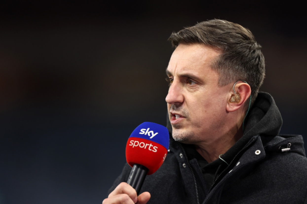 Gary Neville felt that James Tarkowski was 'lucky' not to have been sent off against Liverpool